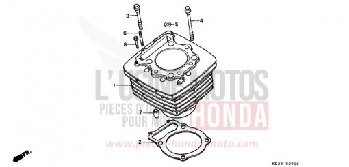 CYLINDRE XR600RN de 1992